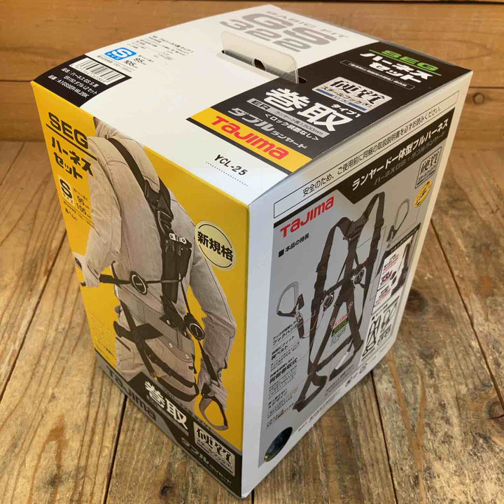 【未使用品】タジマ(Tajima) ハーネスGS＋巻取式ダブルランヤードERL2セット Sサイズ A1GSSER-WL2BK【所沢店】