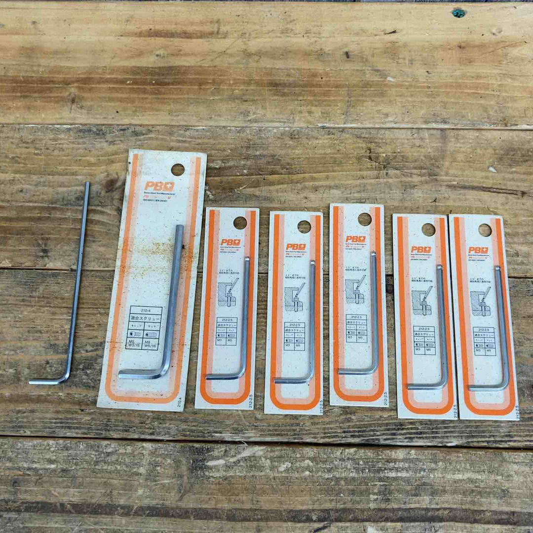 【中古品】 PBスイスツール 六角レンチ 2.5、212HC-5、212LH-8、212-2.5 5個、210-4、205/2 8個、205/1.27 18個セット 【東大和店】