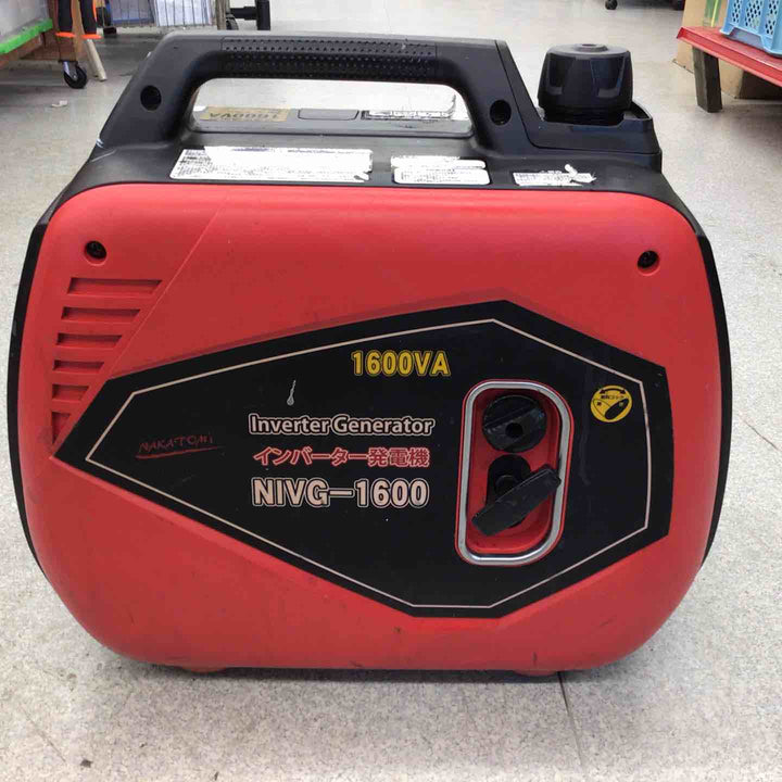 【中古品】 【店頭受取り限定】ナカトミ インバーター発電機 NIVG-1600 【八潮店】