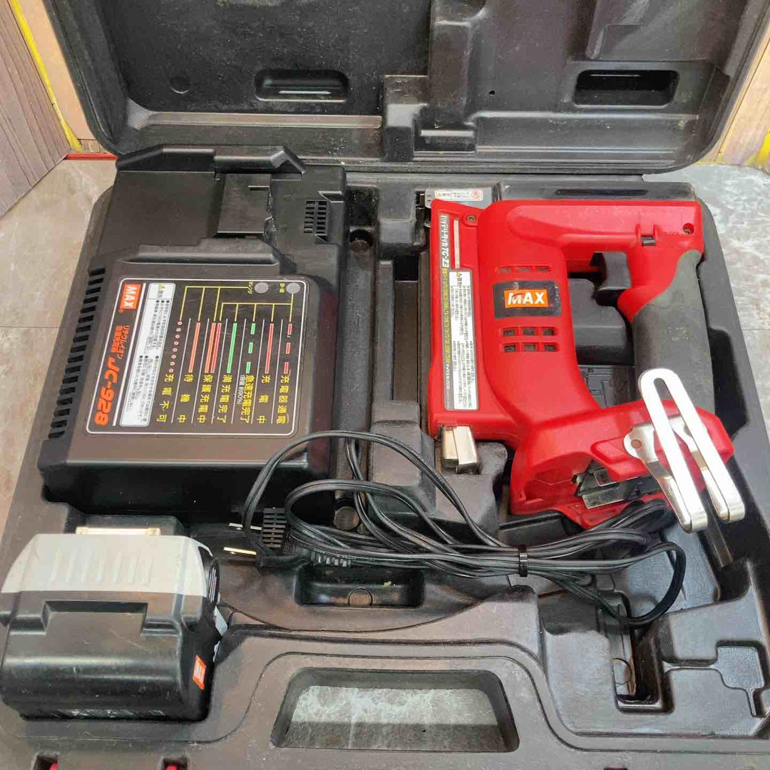 【中古品】◇マックス MAX 14.4V コードレスタッカ TG-Z3-BC 充電器 バッテリー1個付【八潮店】