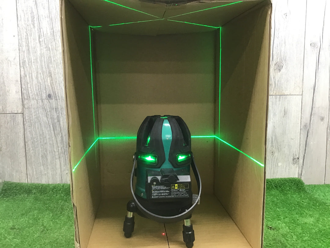 現状品◇VOICE レーザー墨出し器 グリーンレーザー VLG-8X　ガラス割れ有【富山店】●SC