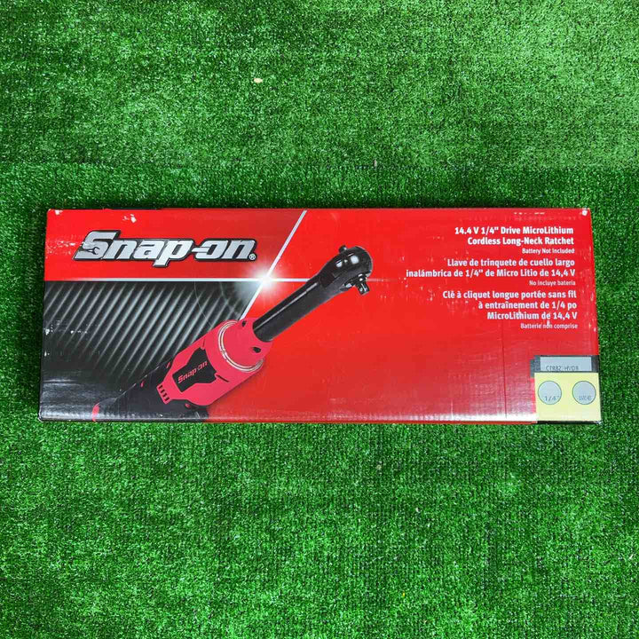 スナップオン/Snap-on 14.4V 1/4sq コードレスロングネックラチェット CTR827HVDB イエロー 本体のみ【桶川店】