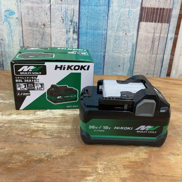 ★ハイコーキ(HIKOKI ※旧:日立工機) リチウムイオンバッテリー 36V/2.5Ah BSL36A18X【柏店】
