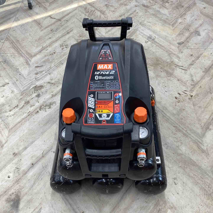 ★マックス(MAX) エアコンプレッサー AK-HH1270E2(27L)_ブラック【越谷店】
