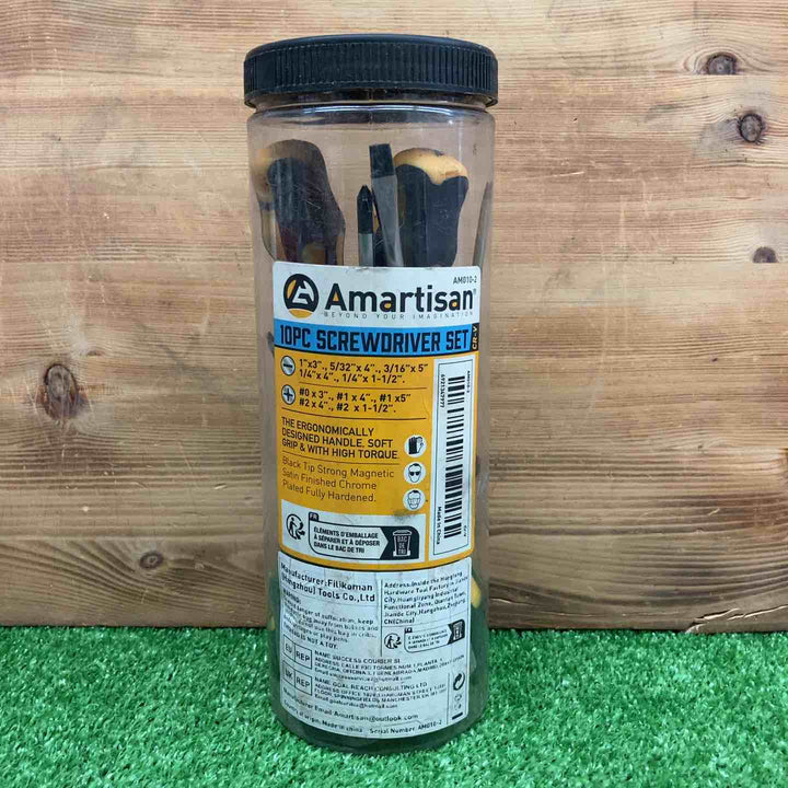 【中古品】 Amartisan/アマティザン 磁気ドライバー10本セット(プラス3本・マイナス5本・その他2本) 【鴻巣店】