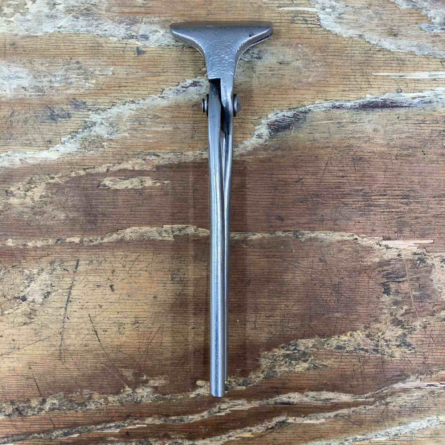 中古品】 盛光 掴箸 ツカミ 板金工具 ステンレス 口幅75mm 全長270mm