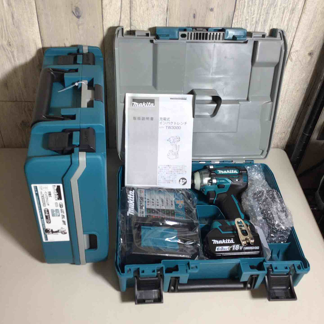 【未使用品】 マキタ makita コードレス インパクトレンチ TW300DRGX 2台 バッテリー&充電器付 フルセット インパクトレンチ 純正 充電式 18V 【戸田店】
