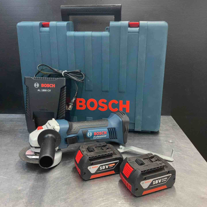 【中古品】 BOSCH(ボッシュ) 18Vバッテリーディスクグラインダー GWS18V-LI フルセット 【東大和店】