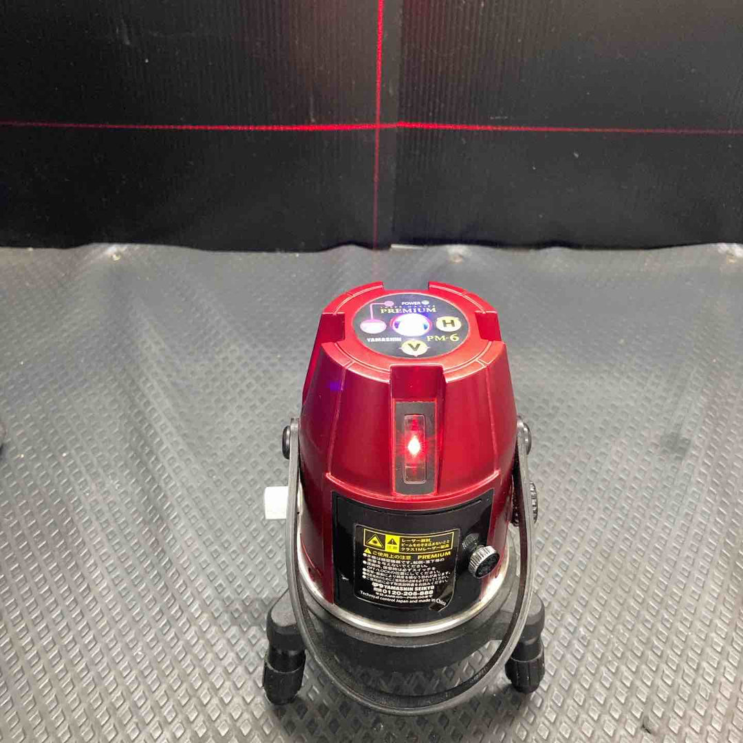 ◇山真製鋸(YAMASHIN) レーザー墨出し器 マスタープレミアム  PM-6 KiRa 受光器【鴻巣店】