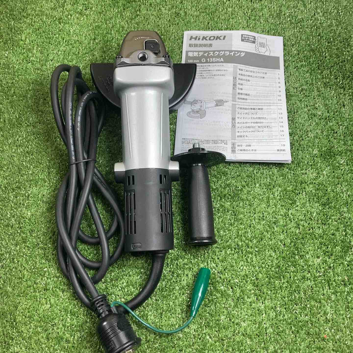 ◇HiKOKI(ハイコーキ) AC100V 125mm ディスクグラインダー アルミボディ スナップスイッチタイプ 3P可倒式プラグ付き G13SHA(E)【川崎店】