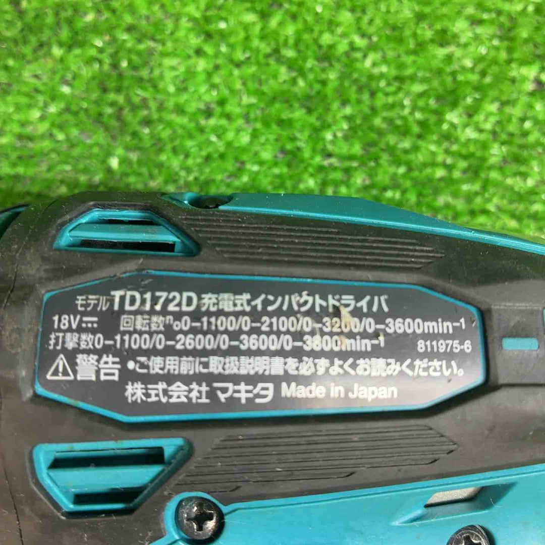 マキタ(makita) コードレスインパクトドライバー TD172DRGX【藤沢店】