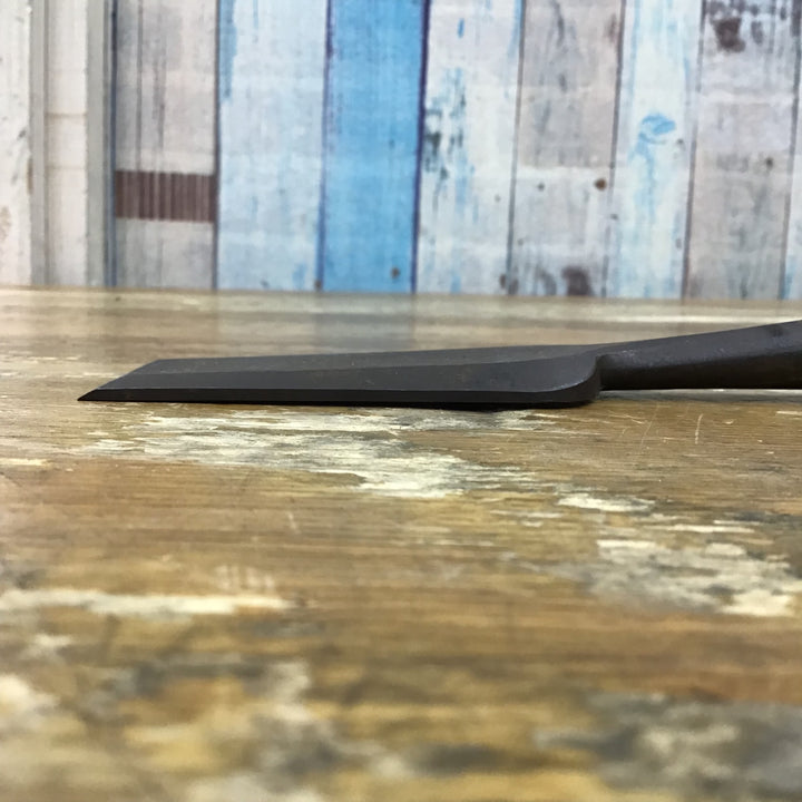 【現状品 】　「菊弘丸」銘 突き鑿 のみ 刃幅約42mm さびあり【柏店】