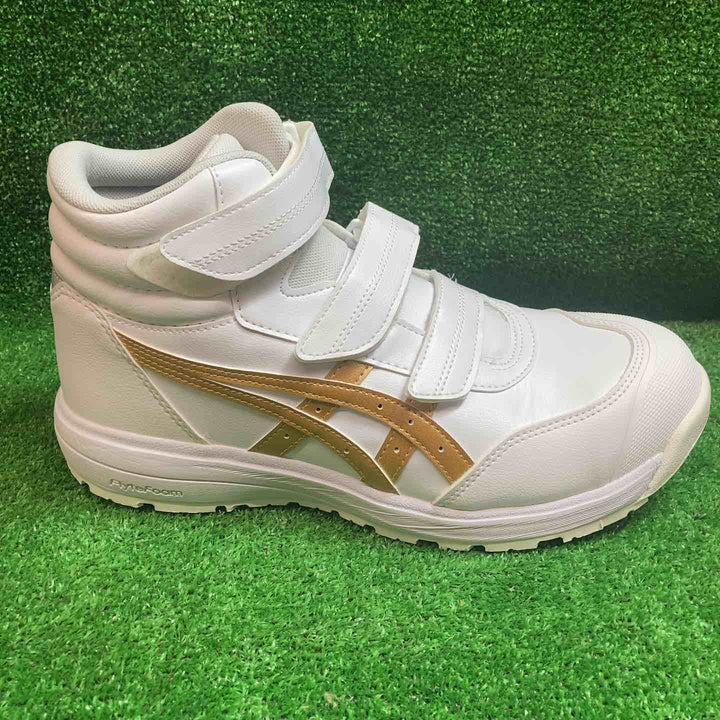 アシックスワーキング(asics) ウィンジョブ(WINJOB) CP312　ホワイト×ピュアゴールド 26.5cm 3E【川越店】