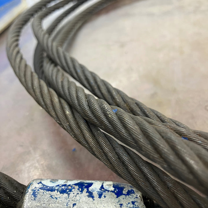 ◇タイヨー 4点吊りワイヤー 1t ワイヤースリング 玉掛け 全長約1400mm【柏店】