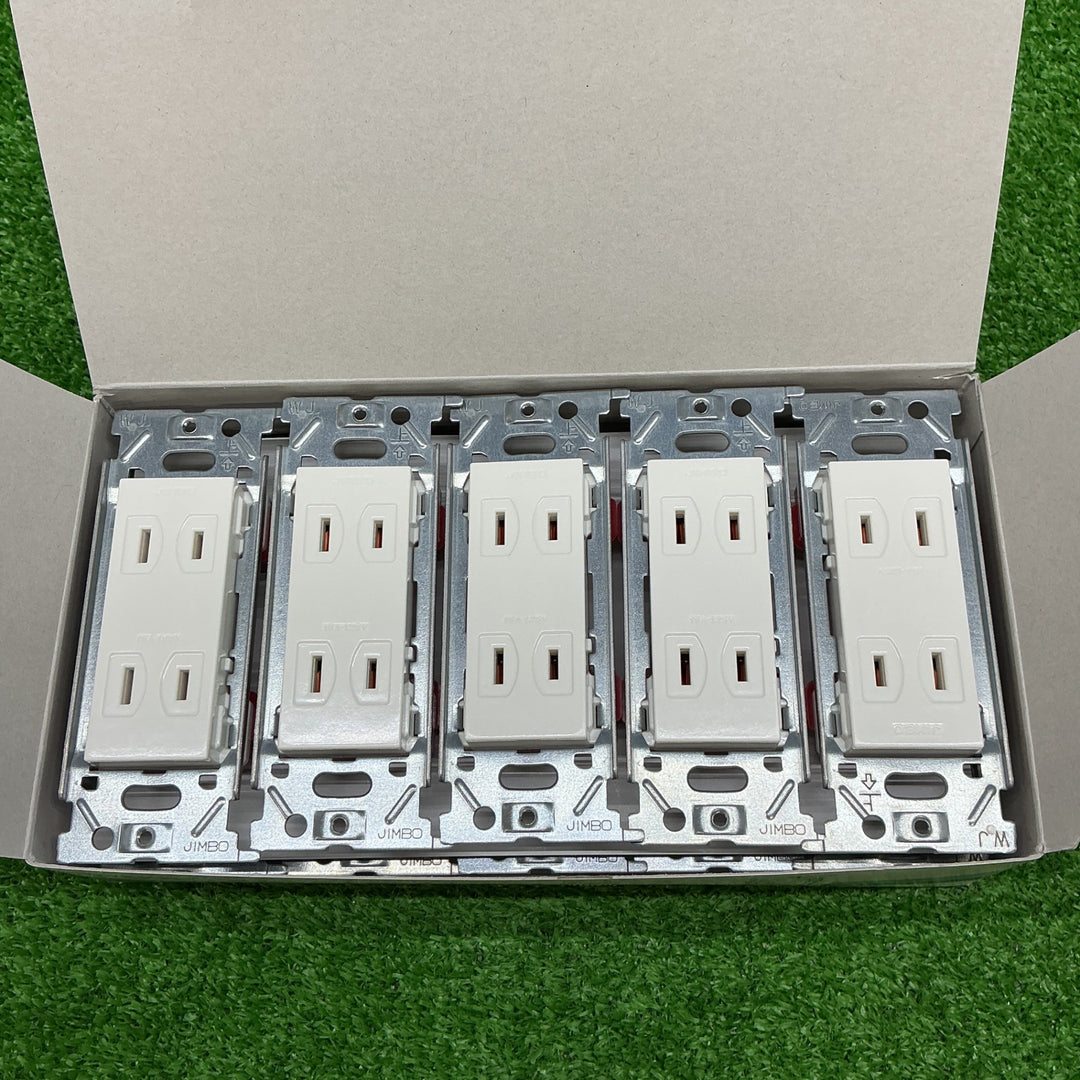 神保電器株式会社 マイルドビー 埋め込みダブルコンセント10個入りJEC-BN-55　【電材館越谷店】