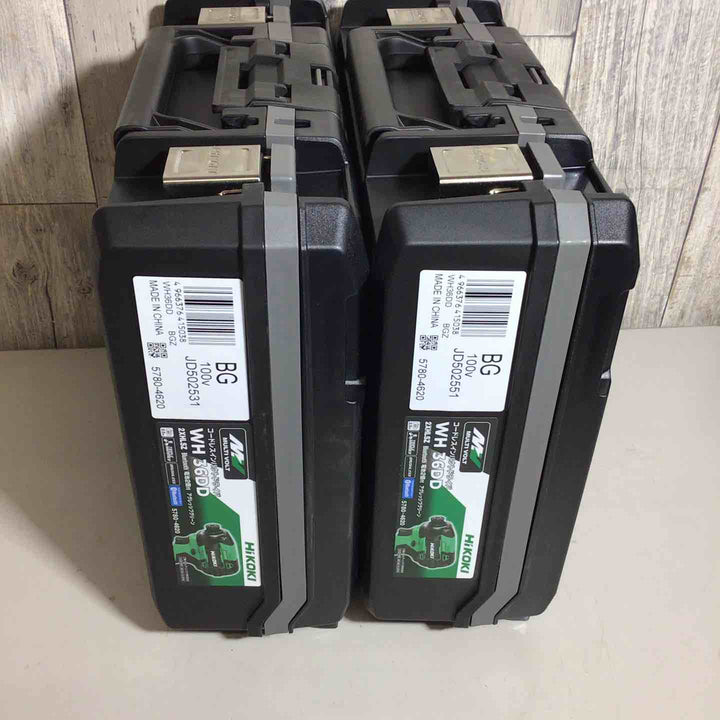 【未使用品】 ハイコーキ HIKOKI 日立 コードレス インパクトドライバ アグレッシブグリーン WH36DD(2XHLSZ) 2台 フルセット インパクト グリーン 緑 純正 充電式 【戸田店】