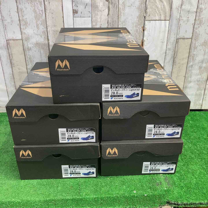 ◇マルゴ/丸五 安全靴マンダムセーフティ 28.0cm カラー青 5箱セット【町田店】