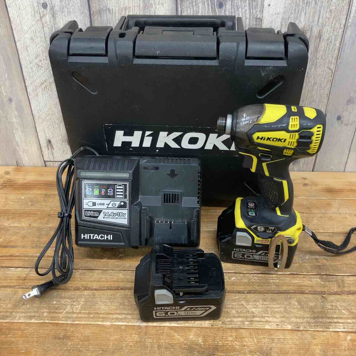 HITACHI 日立 インパクトドライバ WH18DDL ブラック 本体のみ コードレス式 18v 日立 コードレスインパクトドライバ WH18DDL