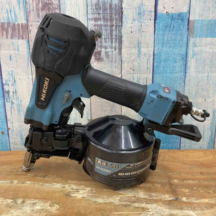 ★ハイコーキ(HIKOKI ※旧:日立工機) 高圧エア釘打ち機 NV50HR2(S) 限定色セームブルー【柏店】