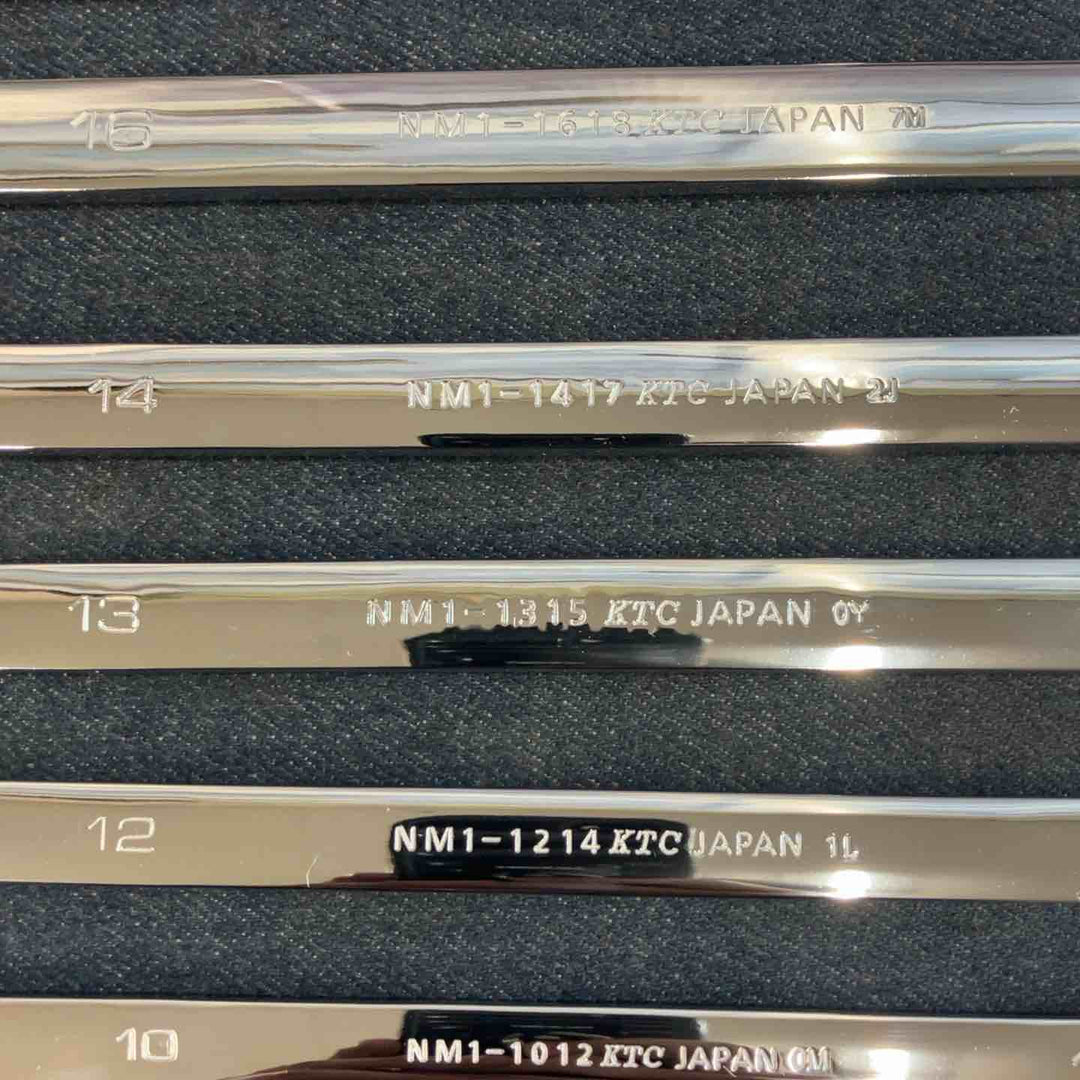 KTC ネプロス めがねレンチ NM1-0810,1012,1214,1315,1417,1618,1719,2224 8本セット【八潮店】