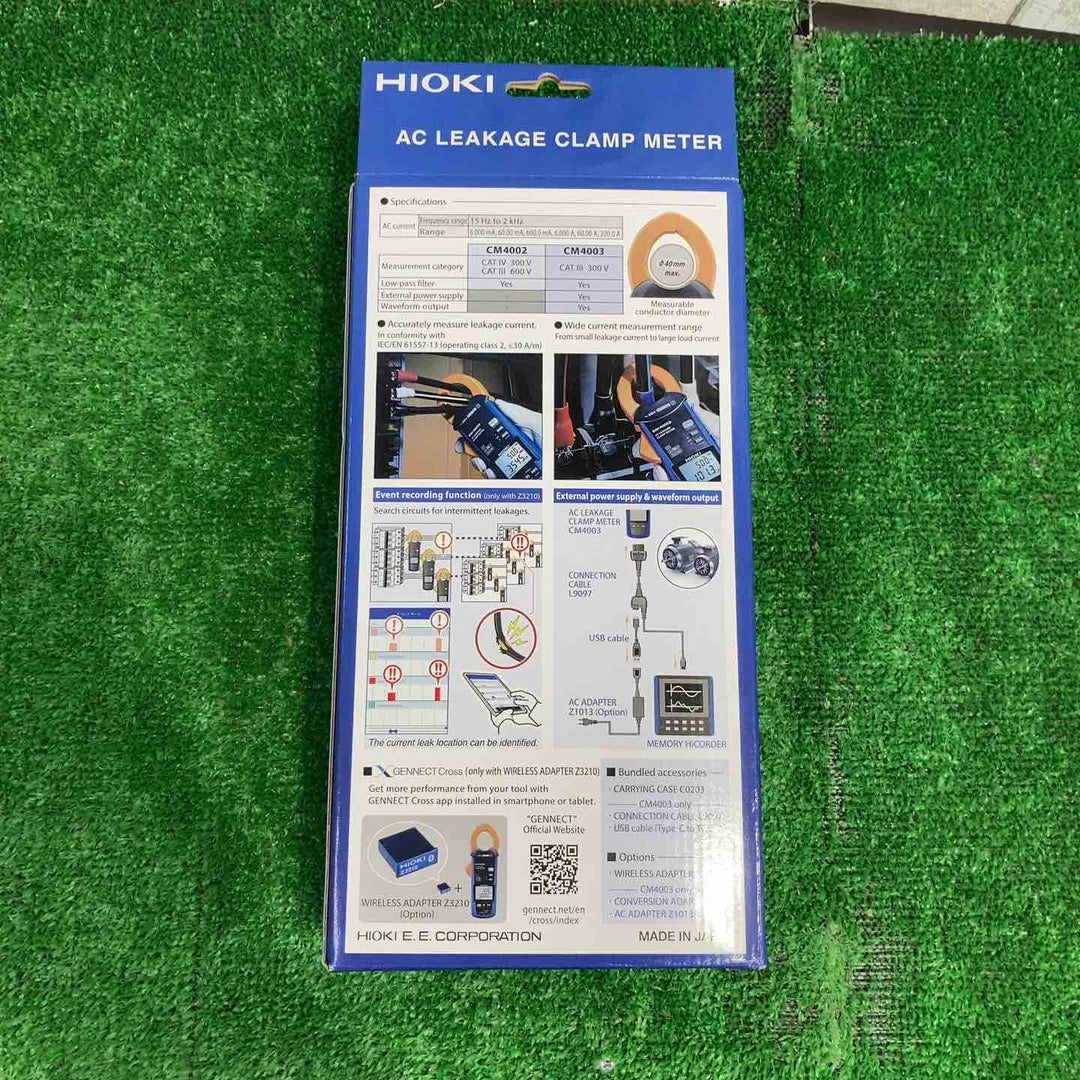 【未使用品】日置電機(HIOKI) ACリーククランプメータ CM4002【電材館越谷店】