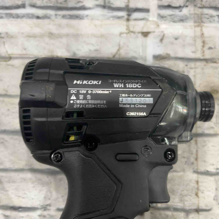 ☆ハイコーキ(HIKOKI ※旧:日立工機) コードレスインパクトドライバー WH18DC(XCB)【川口店】