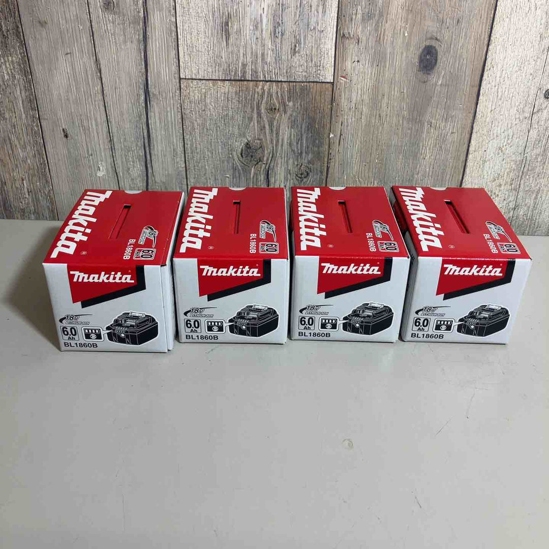 【未使用品】【4個セット】　純正 マキタ makita リチウムイオンバッテリ　BL1860B【戸田店】