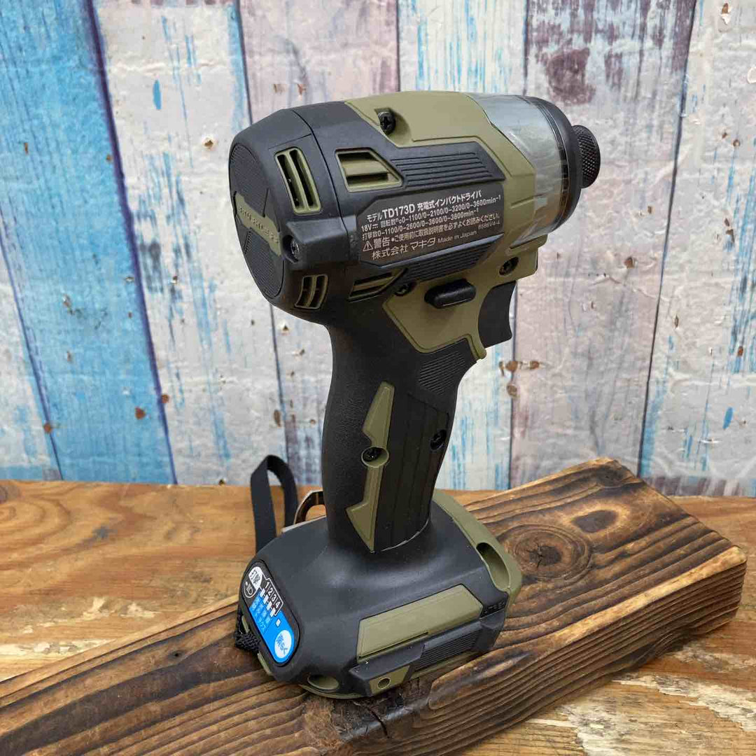 【未使用品】 純正 マキタ makita コードレス インパクトドライバー TD173DZO オリーブ 本体 【柏店】