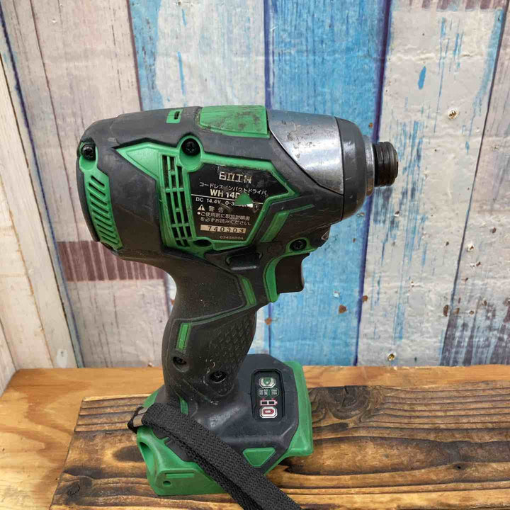 【中古品】ハイコーキ(HIKOKI ※旧:日立工機) コードレスインパクトドライバー WH14DDL(2LSCK)(L) 14.4V フルセット【柏店】