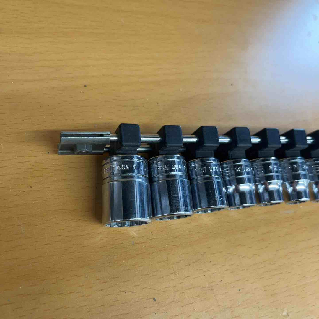 スナップオン Snap-on インチサイズ 3/8 ソケット8個セット F081、F101、F111、121、F141、F161、F181、F201 アメ車 ハーレー USA 【越谷店】