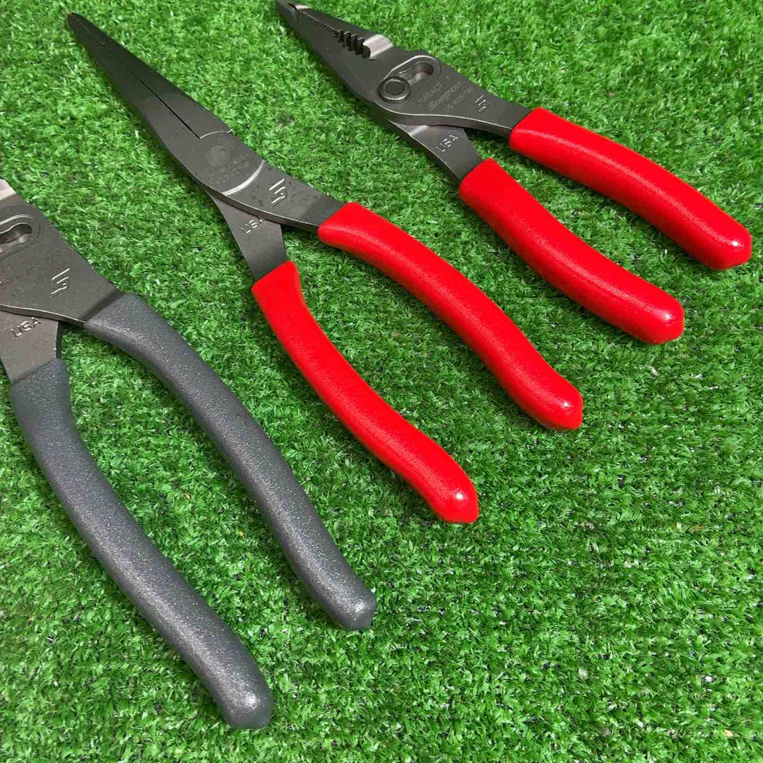 Snap-on ロングノーズスリップジョイントプライヤー LN46ACF、LN47ACF、597ACF/ニードルノーズプライヤー 95ACF 4点セット【藤沢店】