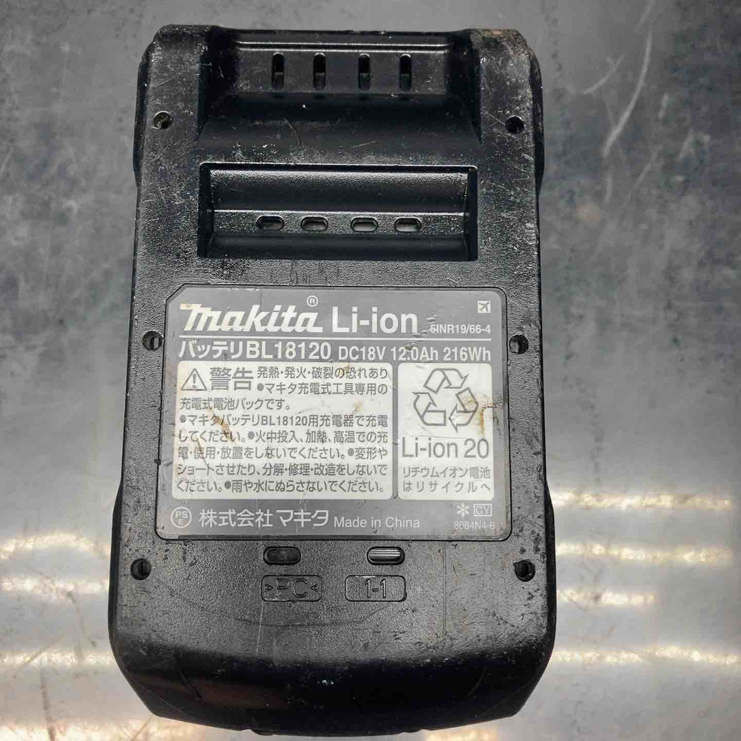 ★マキタ(makita) リチウムイオンバッテリー 18V/12.0Ah BL18120【川越店】