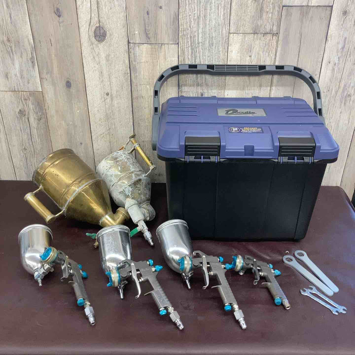 【中古品】 恵宏(EKOH) 塗装用スプレーガン デカヘッド GR-210 4点 吹付用スプレー 2点 計6点まとめ  【東大和店】