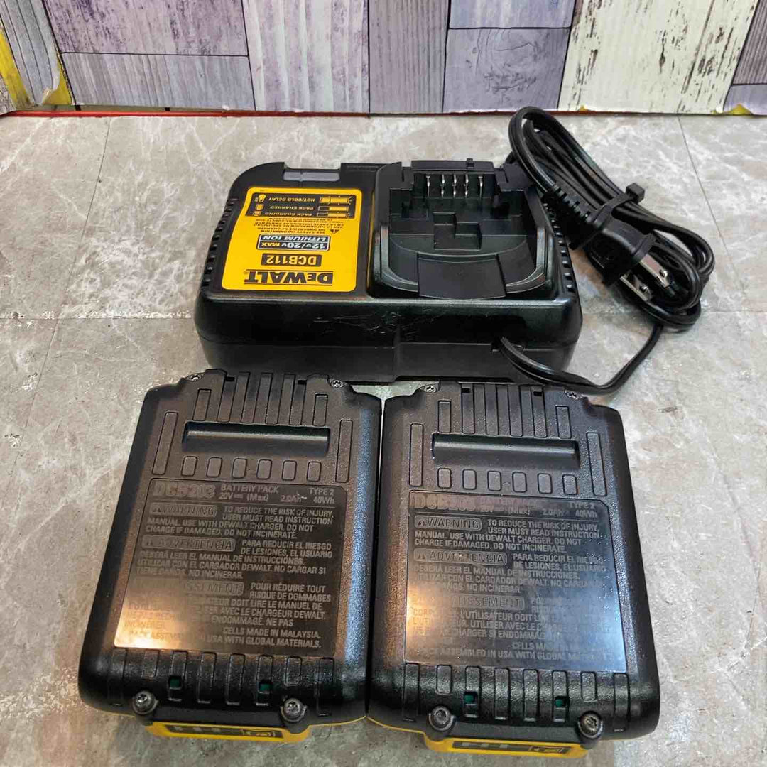 【中古品 美品】◇デウォルト DEWALT コードレスインパクトドライバ DCF887N 充電器 バッテリー2個付【八潮店】
