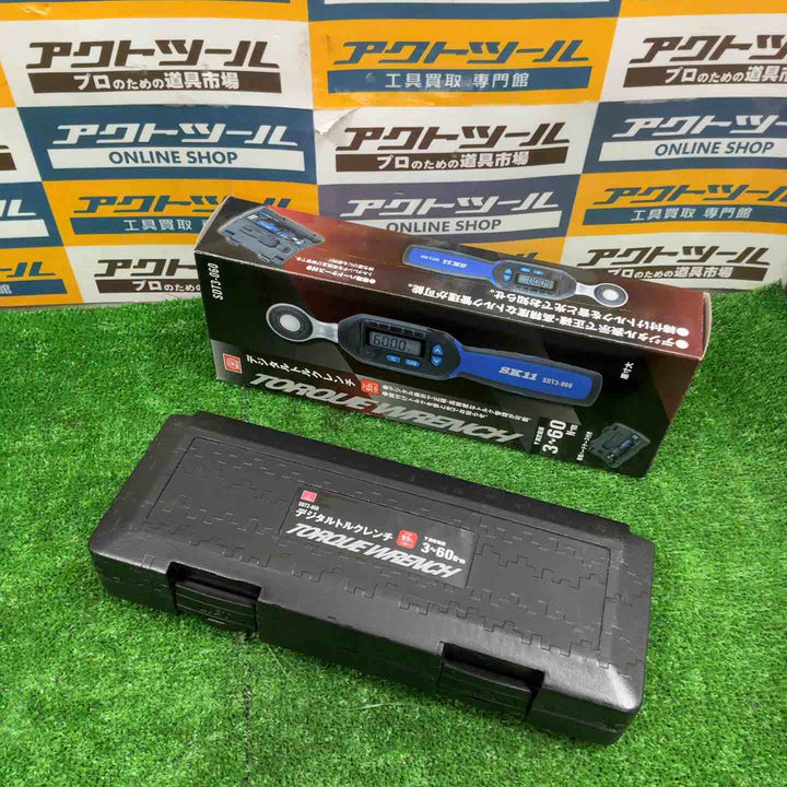 ◇SK11 デジタルトルクレンチ 差込角 9.5mm 3~60N・m SDT3-060【草加店】
