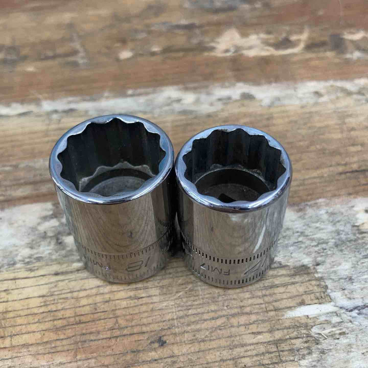 【中古品】▲スナップオン(Snap-on) ソケット  FM23, FM21, FM20, FM19, FM18, FM17, FM16, FM14 計8個【柏店】
