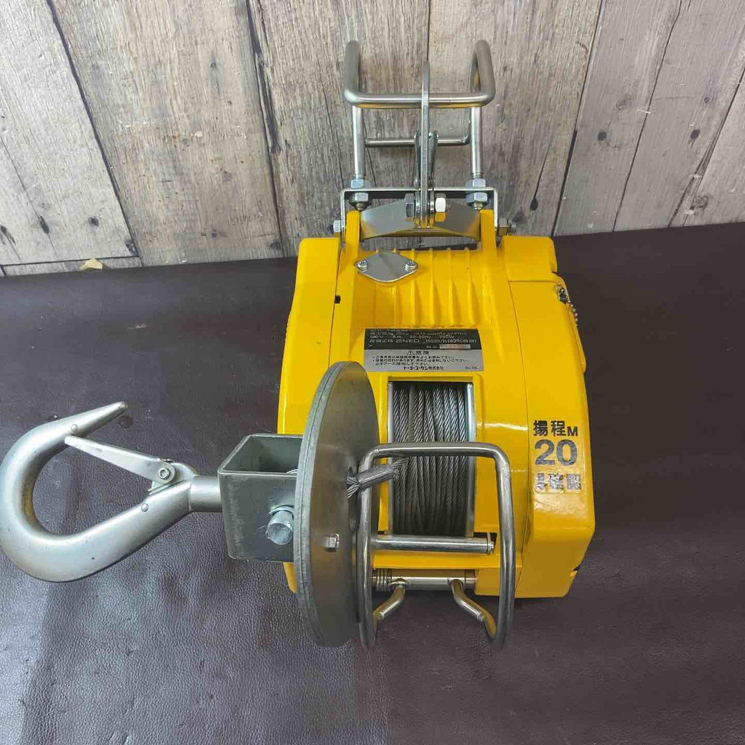 【中古品】トーヨーコーケン(TKK) 電動ウインチ(ワイヤー) TK62 ベビーウィンチ カバー付属【東大和店】