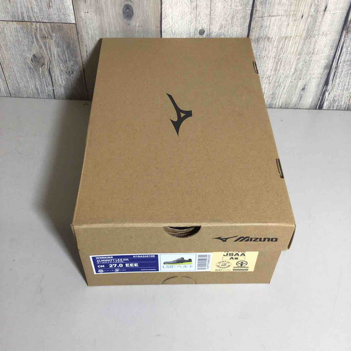 【未使用品】 ミズノ オールマイティ LSⅡ22L 27cm 安全靴 EEE イエロー グレー 【戸田店】
