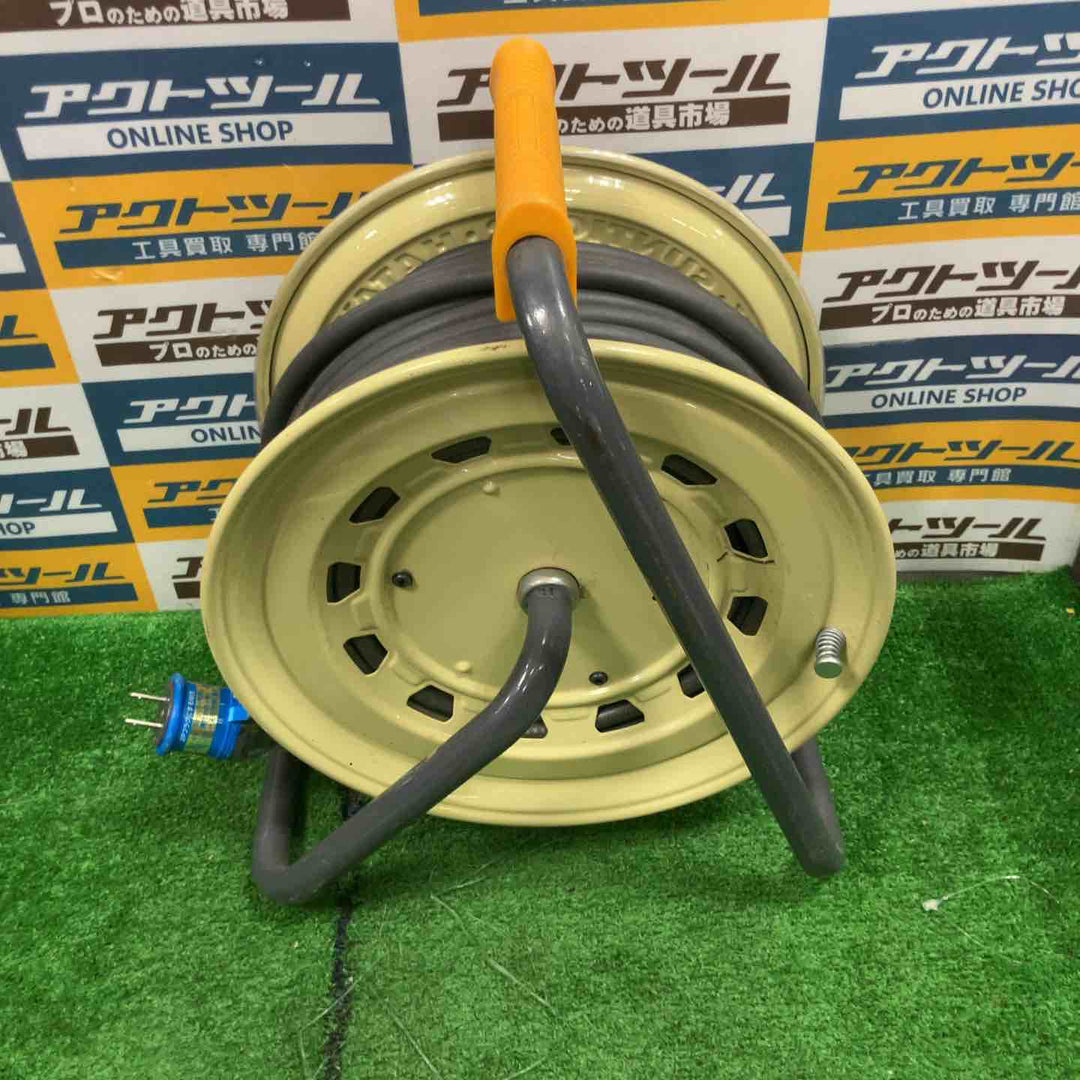 ◇ハタヤ(HTAYA) 防雨型 電工ドラムコード BX-301K コードリール 接地付 ブレーカー付【草加店】
