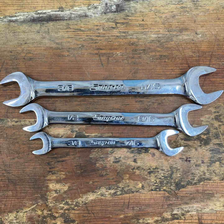 スナップオン(Snap-on) オープンエンドレンチ3本 VO1214B 1618B 2022B【柏店】
