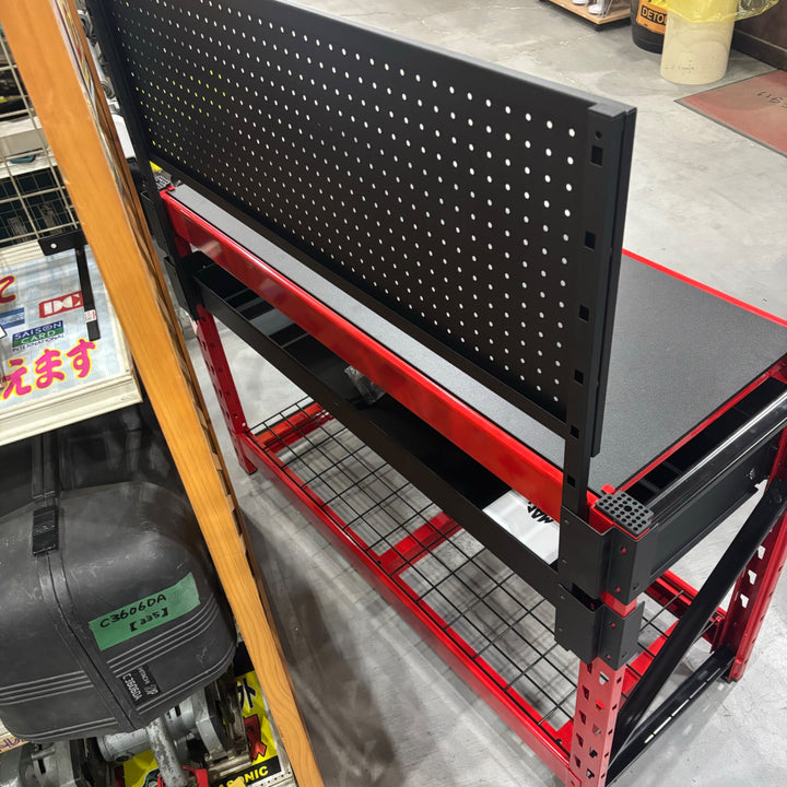 【店頭受取り限定】マックツール(MACTOOLS)ペグボード付きワークベンチラック【町田店】
