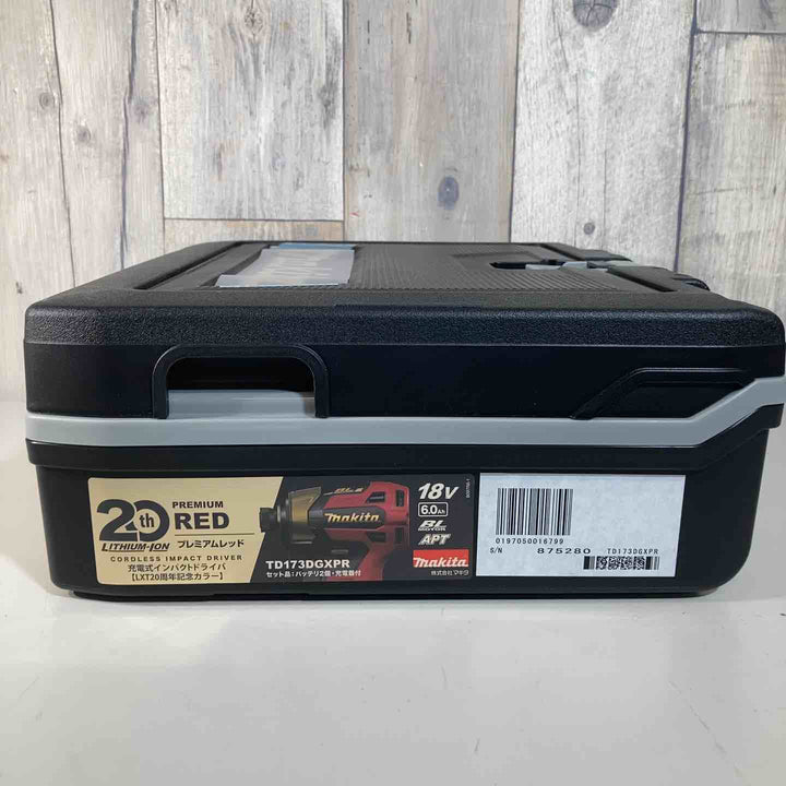 ★マキタ(makita) コードレスインパクトドライバー TD173DGXPR LXT20周年記念限定カラー プレミアムレッド【戸田店】