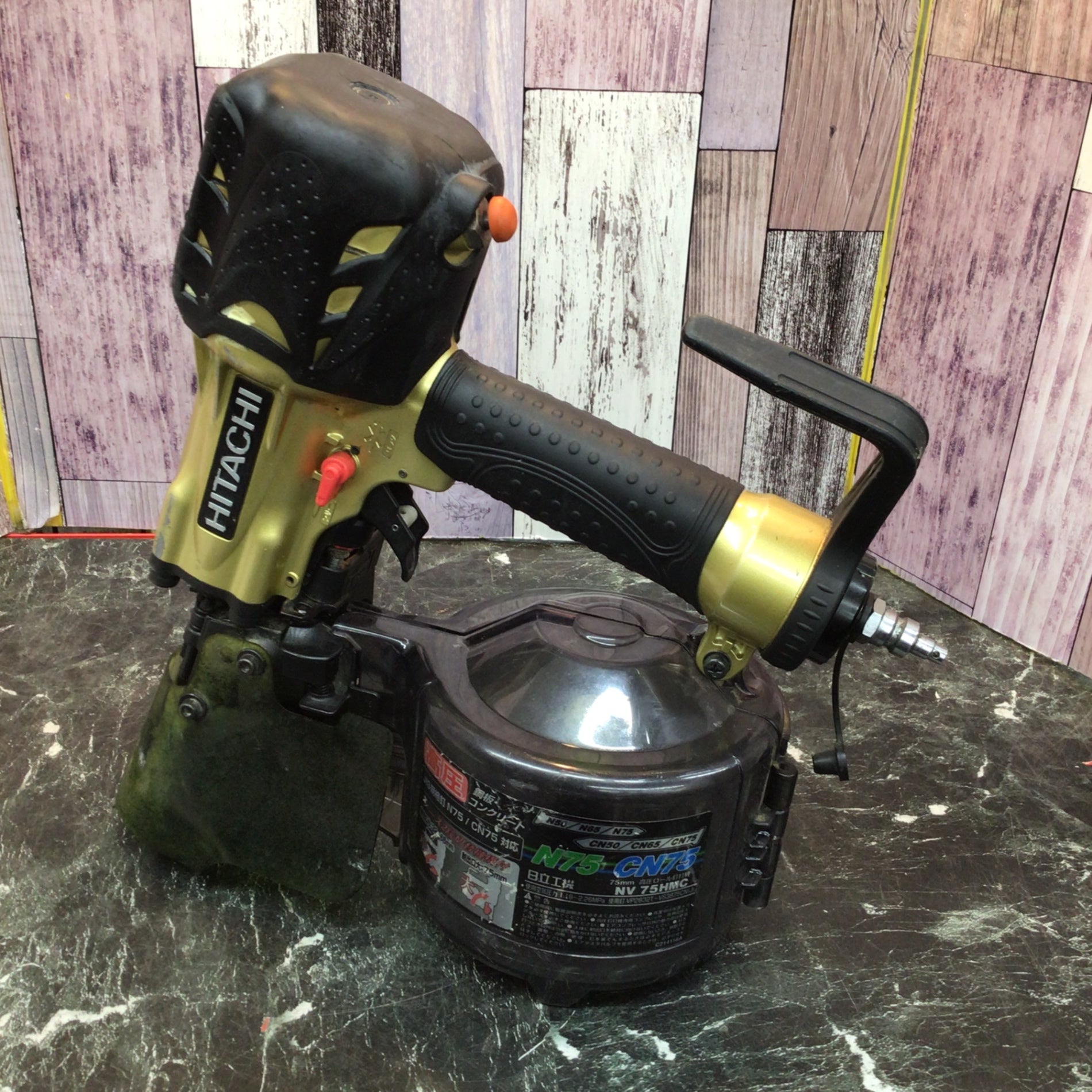 ☆ハイコーキ(HIKOKI ※旧:日立工機) 高圧エア釘打ち機 NV75HMC【八潮店
