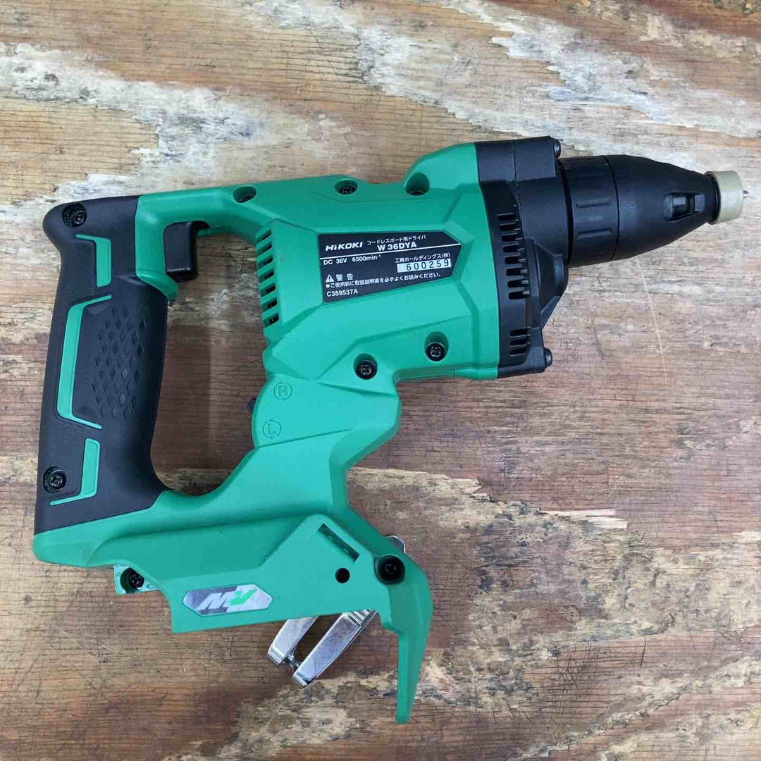 【美品】★ハイコーキ(HIKOKI ※旧:日立工機) コードレススクリュードライバ W36DYA(NN) ボード用 36V 本体のみ【柏店】