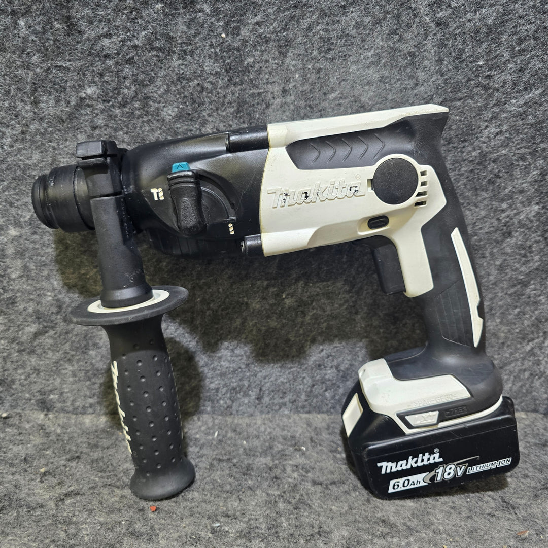 【中古品・18V 6.0Ahバッテリ1個付き！】マキタ(makita) コードレスハンマドリル HR165DRGW ホワイト【桶川店】