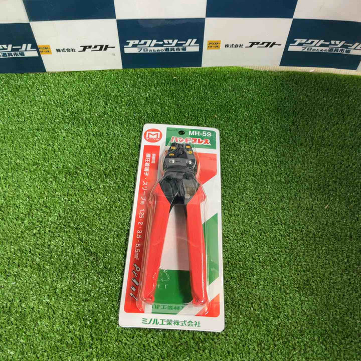 ◇マーベル(MARVEL) 圧着工具 ハンドプレス 裸圧着端子・スリーブ用 MH-5S【草加店】