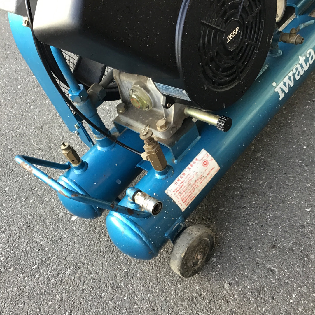 【中古・店頭受取り限定】 アネスト岩田 IWATA 3馬力 エンジンコンプレッサ SUE-222PB 【桶川店】