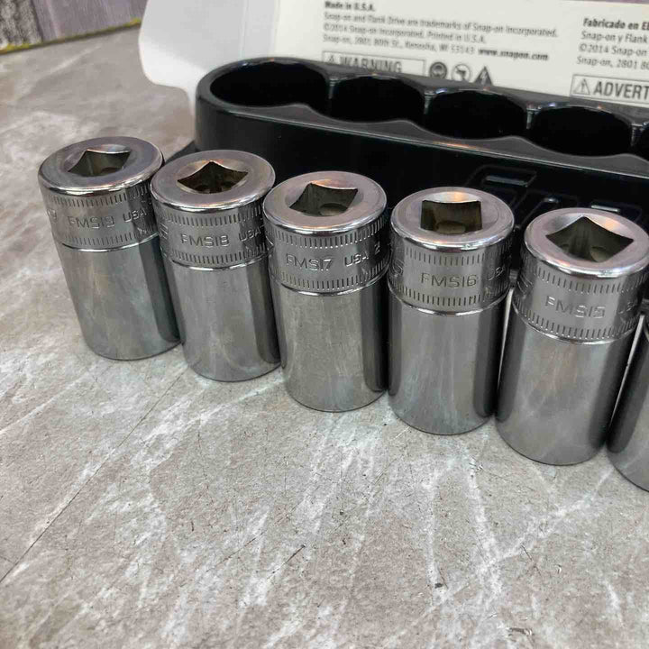 【中古品】snap-on/スナップオン セミディープソケット 12ピースセット 3/8 212FMSY【八潮店】