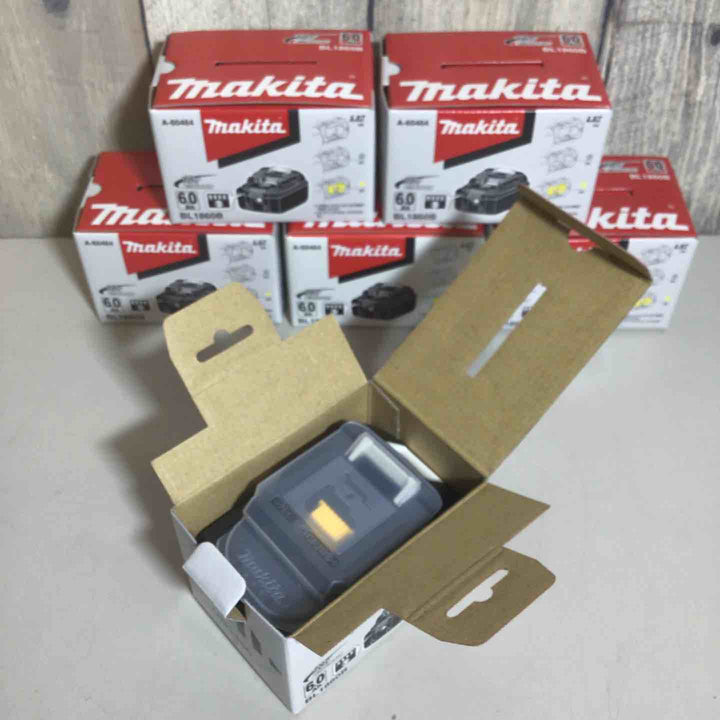 【未使用品】 純正 マキタ makita リチウムイオンバッテリー 18V/6.0Ah BL1860B 6個 バッテリー 純正品 18V 【戸田店】