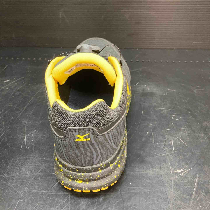 ミズノ(MIZUNO) プロテクティブスニーカー(安全靴) ALMIGHTY LSⅡ52L BOA F1GA220290 限定カラー ブラック×イエロー 26.5cm【川越店】